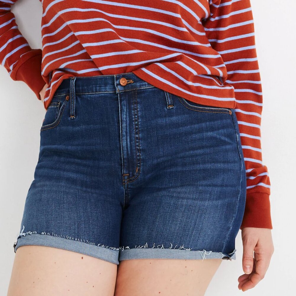 Madewell High-Rise Denim Shorts In Danny Wash